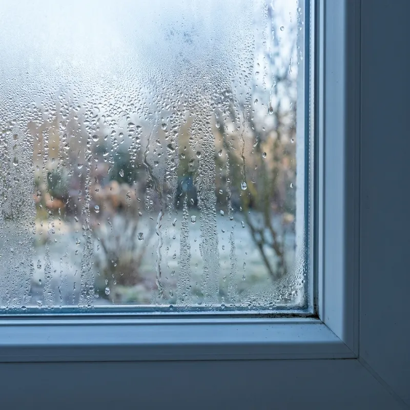 Condensation sur une fenêtre